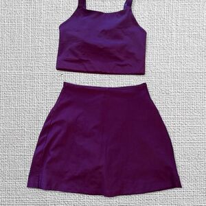 Girlfriend-collective Women's Purple and Pink Skirt